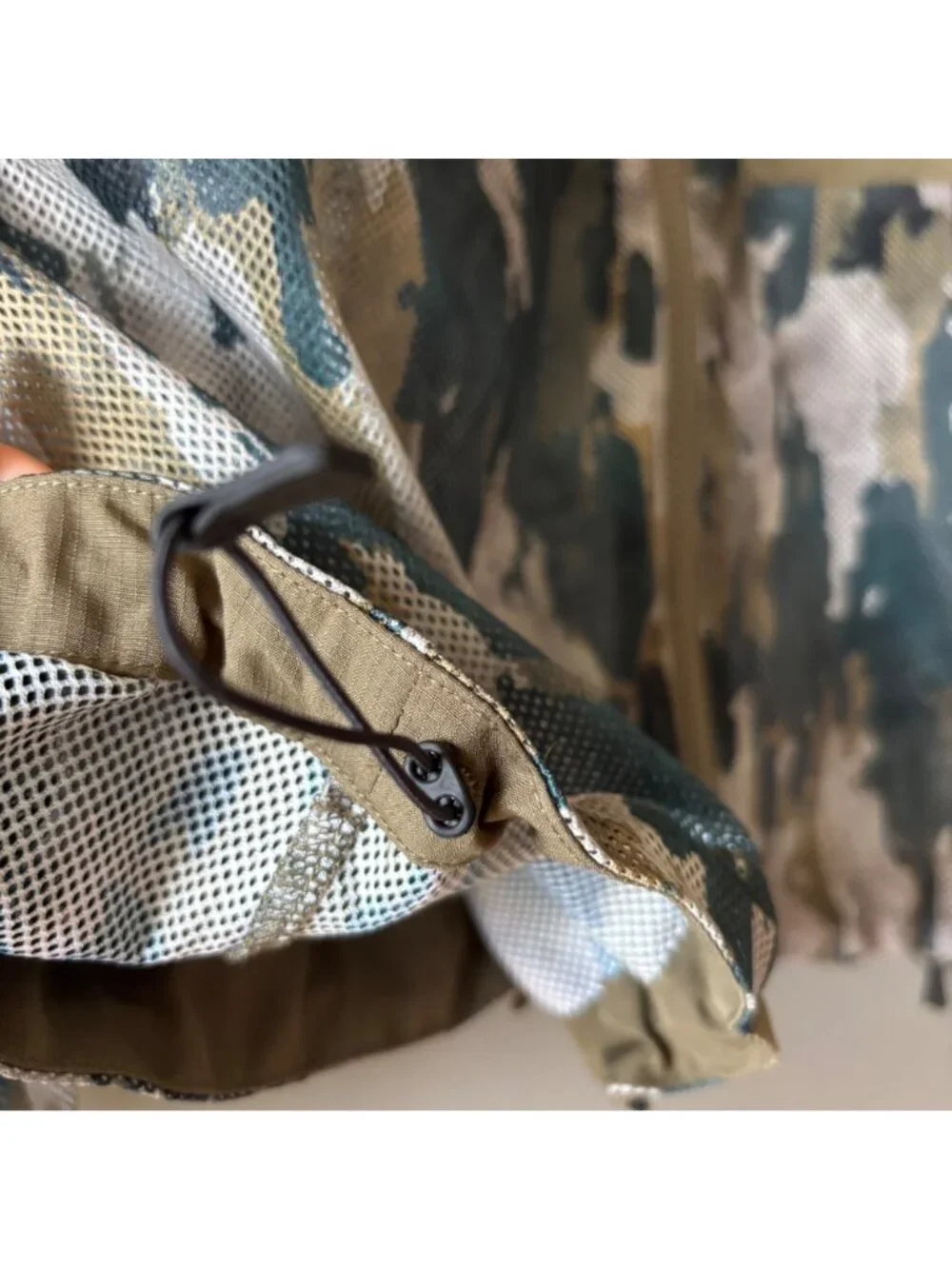 Snow Peak Printed Insect Shield Mesh Jacket Camo Ice Bug Repellent Parka M